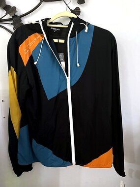 NWT BRANDBLACK Colorblock Hooded Jacket - Size XS